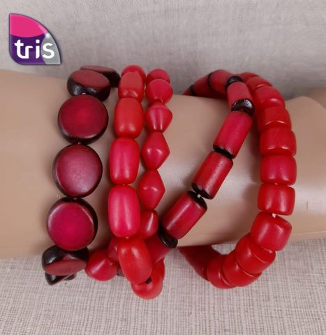 PULSERA HUES RIBON 4 FILAS FUCSHIA