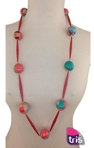 COLLAR MACHE BOLAS Y CANUTILLOS