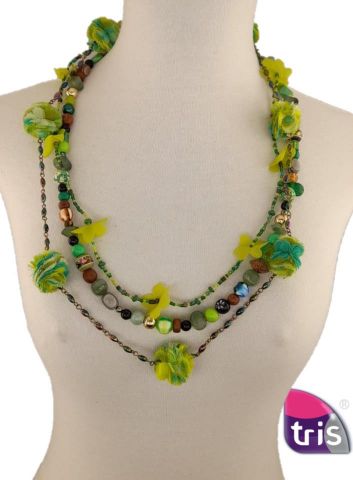 COLLAR TELAS VERDE