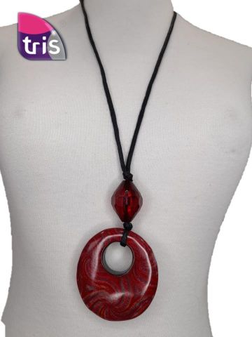 COLLAR COLG. ET + BOLA ROJO