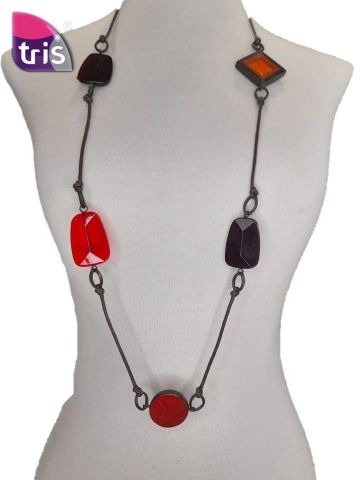 COLLAR COLG. LARGO ET ESPAC. ROJO