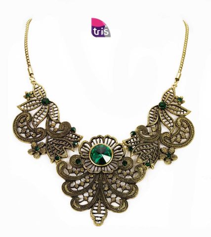 COLLAR LACE TRIANG. GRANDE DORADO