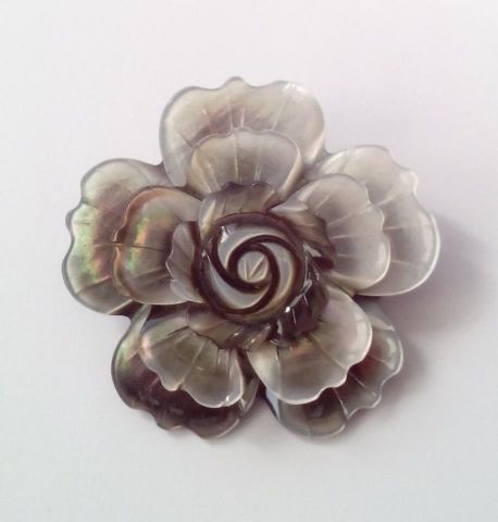 BROCHE FLOR NACAR RELIEVE