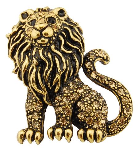 BROCHE LEON DORADO