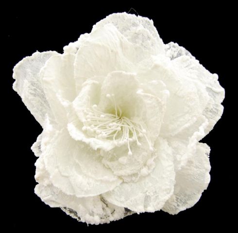 BROCHE FLOR BLANCA