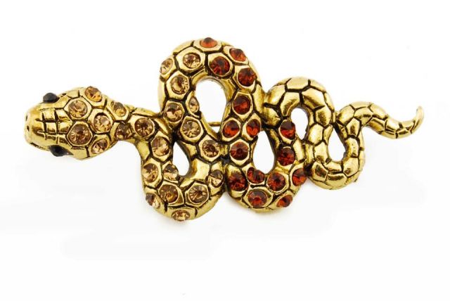 BROCHE SERPIENTE ESES M DORADO