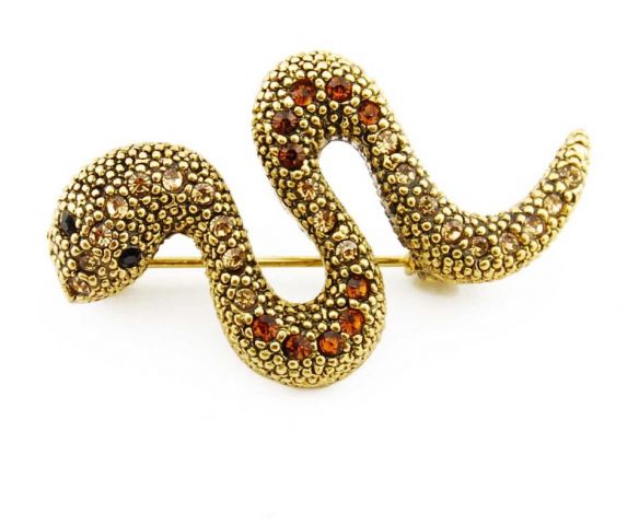 BROCHE SERPIENTE MINI DORADO