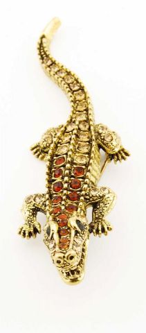 BROCHE COCODRILO G DORADO