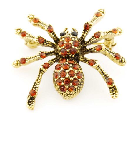 BROCHE ARAÑA DORADO