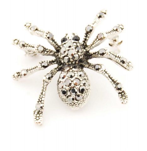 BROCHE ARAÑA PLATEADO