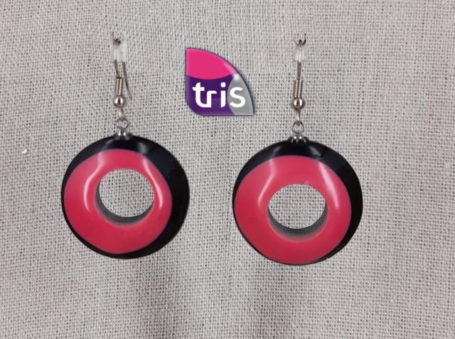 PENDIENTES CTRO. HUECO RDO. FUCSHIA