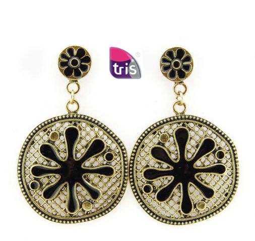 PENDIENTES RDO. SPLASH NEGRO