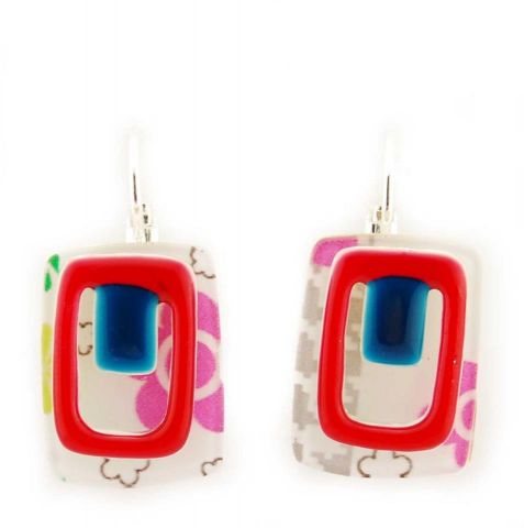 PENDIENTES RECT. RELIEVE ESMALTADO