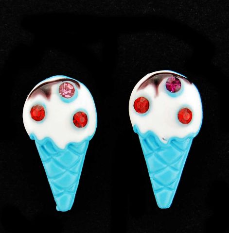 PENDIENTES SWEET HELADO AZUL