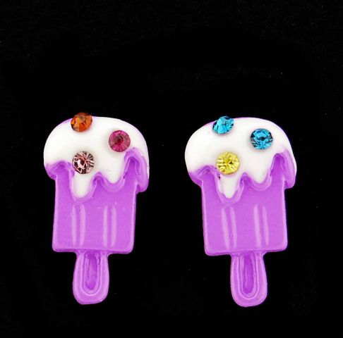 PENDIENTES SWEET POLO LILA