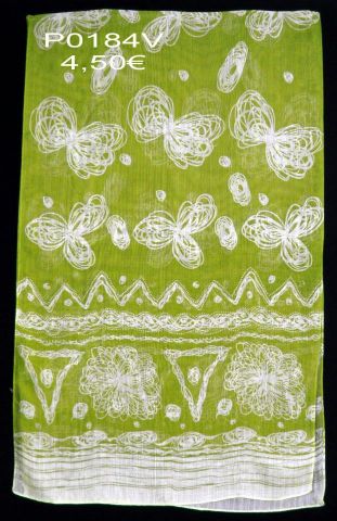 FOULARD FLOR GARABATO VERDE