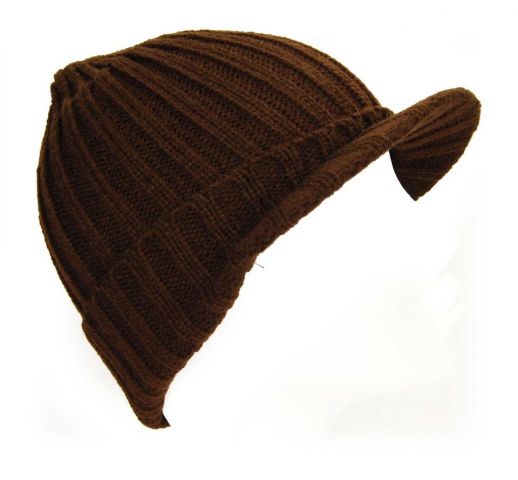 GORRO VISERA CANALE MARRON