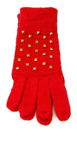 GUANTES TACHUELAS ROJO