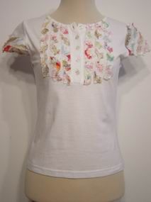 CAMISETA VOLANTES BIES MIN. 2 BLANCO