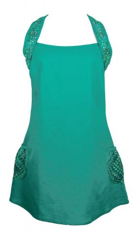 TOP LARGO RECOGIDAS CHAL VERDE TALLA S