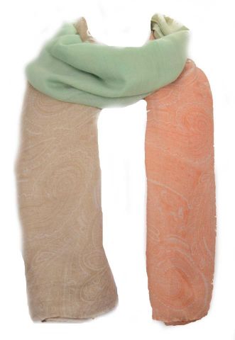 FOULARD GRECA CACHEMIR DEGRA SALMON