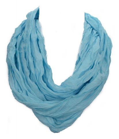 FOULARD CUELLO INFINITY LISO AZUL