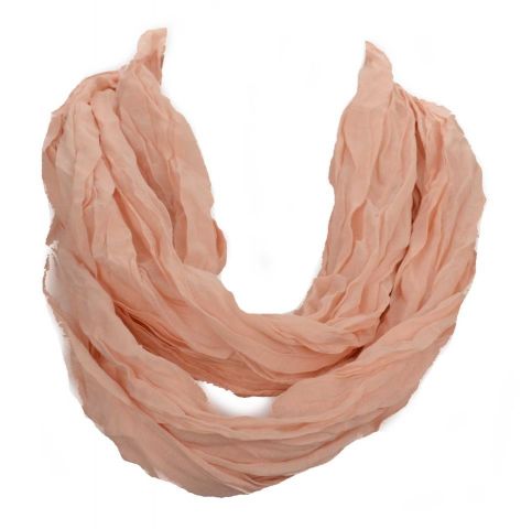 FOULARD CUELLO INFINITY LISO SALMON