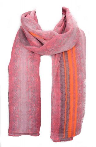 FOULARD SNAKE ROSA