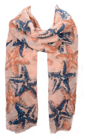 FOULARD STAR FISH MELOCOTON