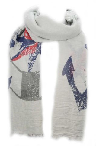 FOULARD ANCLA GRIS