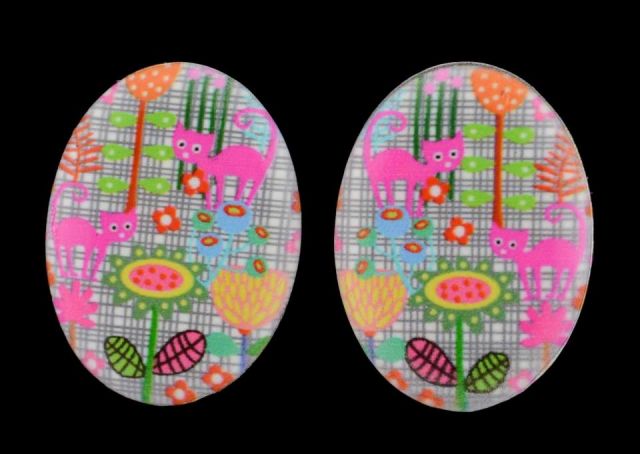 PENDIENTES ESMALTE ROSAS