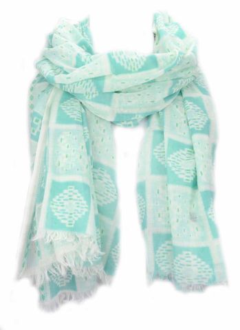 FOULARD MOSAICOS VERDE AGUA