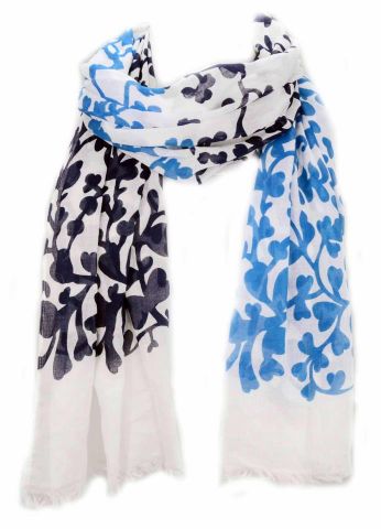 FOULARD RAMAS 2 AZULES