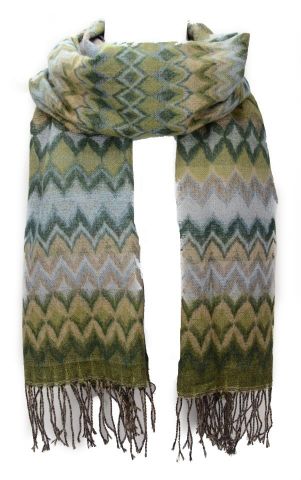 FOULARD LANILLA GRECAS ROMBO KAKI