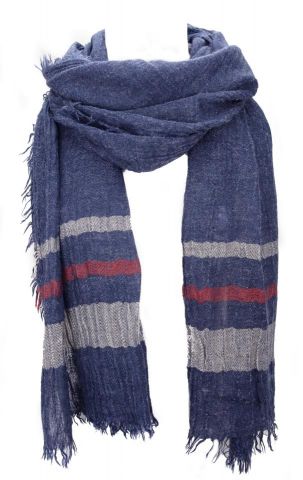 FOULARD ANTIC RAYAS DOWN AZUL