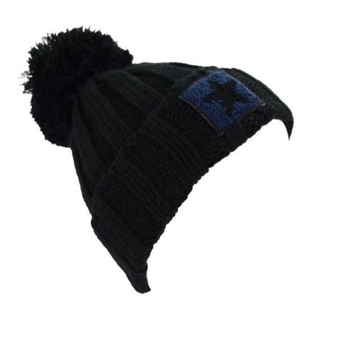 GORRO LISO ESTRELLA NEGRO