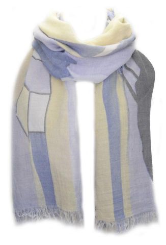 FOULARD PAISAJE AZUL