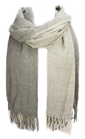 FOULARD LANILLA ESPIGA BICOL GRIS