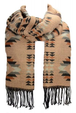 FOULARD MANTA AZTECA MIX-MOD CAMEL