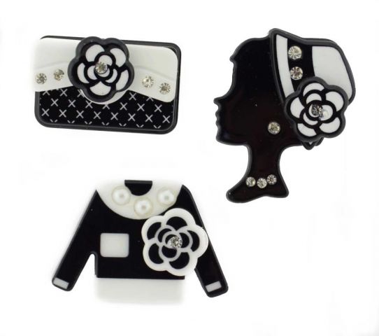 BROCHE 3 B Y N BOLSO