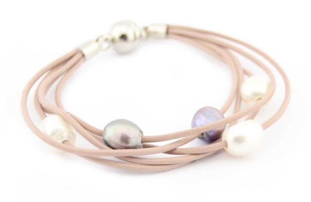 PULSERA PERLAS NATURAL PASTEL