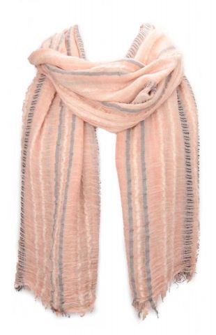 FOULARD RAYADO HIPPIE CHIC ROSA