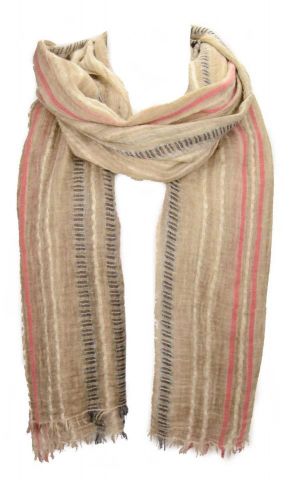 FOULARD RAYADO HIPPIE CHIC CAMEL