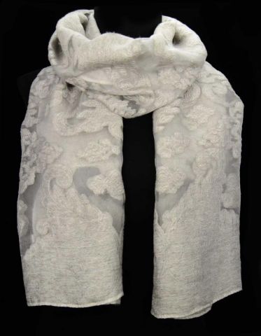 FOULARD VOILE-BI GRIS