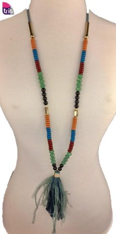 COLLAR MULTICOLOR MALA PLUM