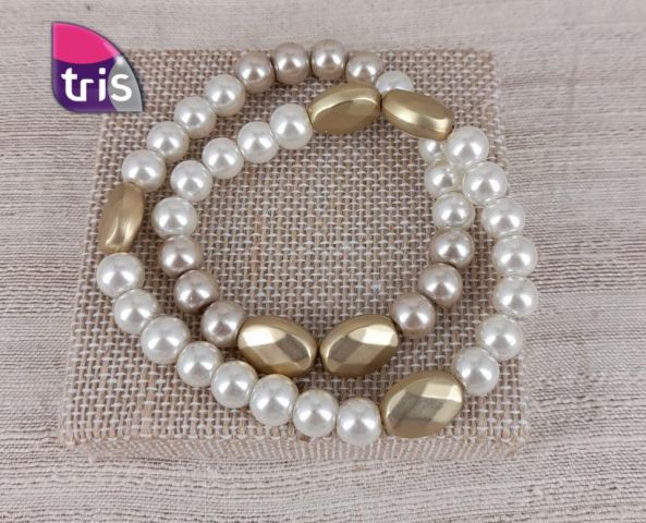 PULSERA 2 VUELTAS HEMAT+PERL