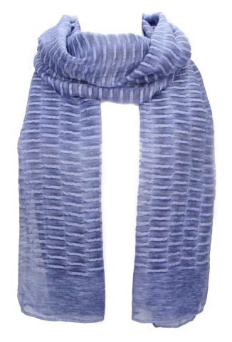 FOULARD LINEAS RECOGIDAS AZUL