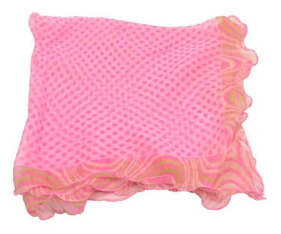 FOULARD MINI LUNARES ONDAS ROSA