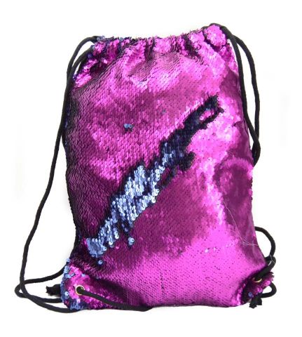 MOCHILA GYM LENTEJUELAS  FUCSHIA