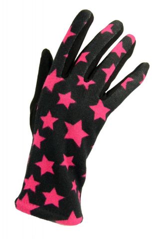 GUANTES PUNTO ESTRELLAS FUCSHIA